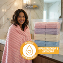CloudSoft™ – Toalha Premium Algodão Turco | Kit 6 Banhão + 4 Rosto (BRINDE)