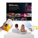 CineBox HD™ Projetor Portátil + BRINDE Tela 200 Polegadas —Transforme Sua Casa em um Cinema